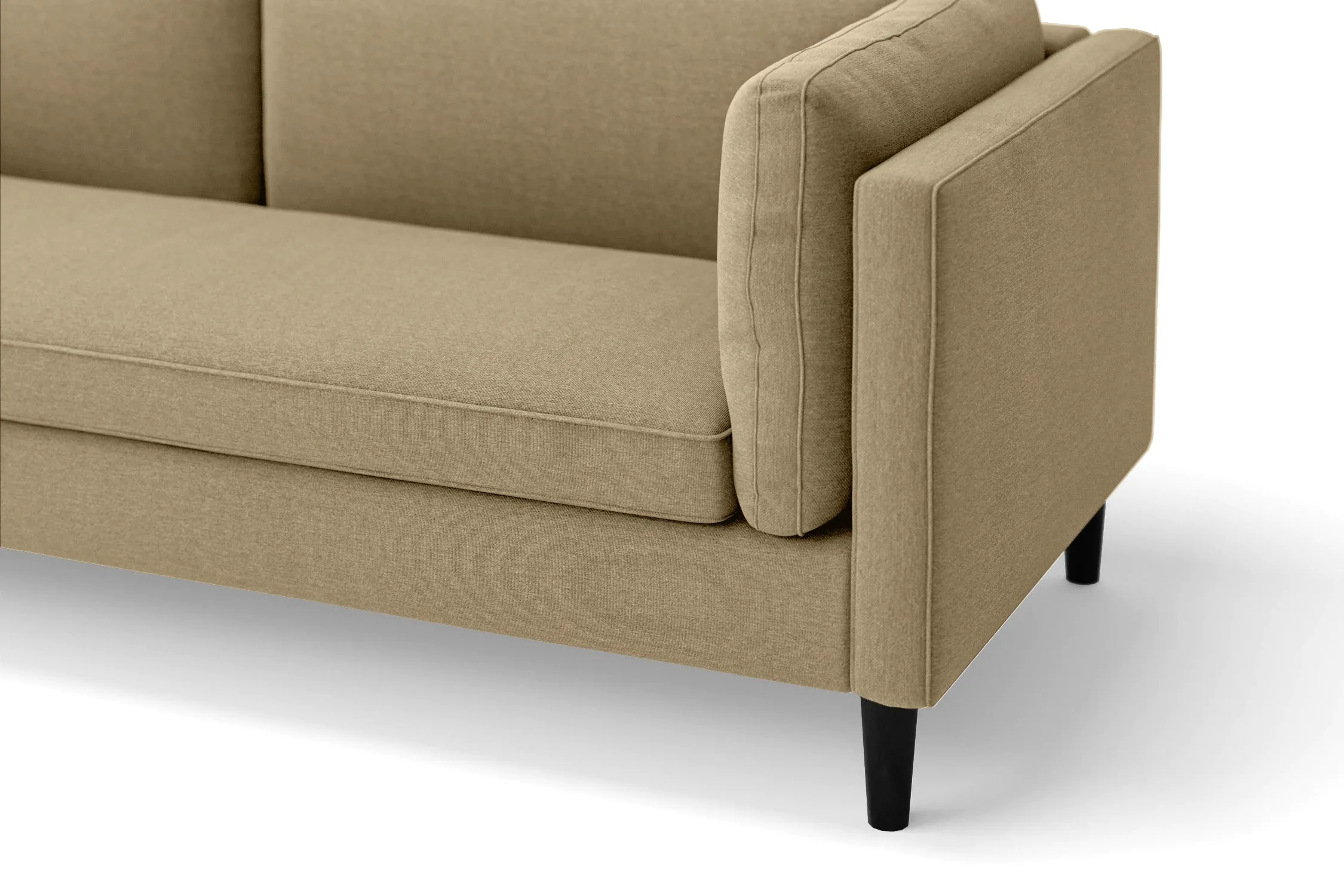 Matera 2 Seater Sofa Beige Linen Fabric