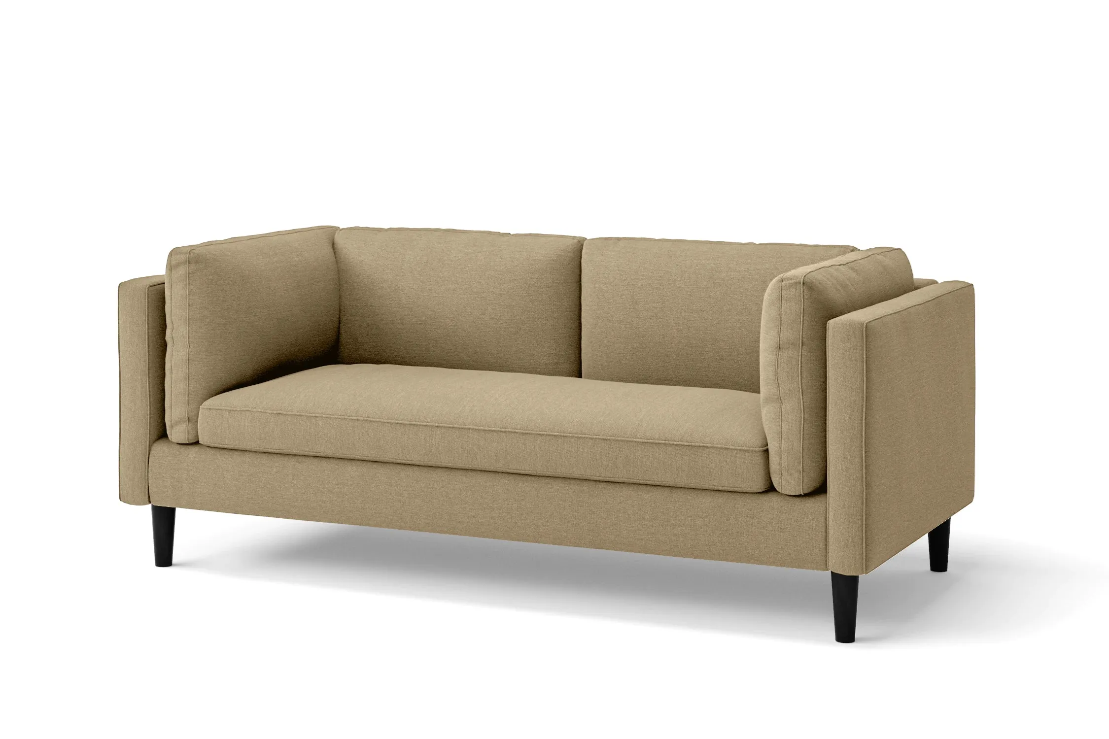 Matera 2 Seater Sofa Beige Linen Fabric