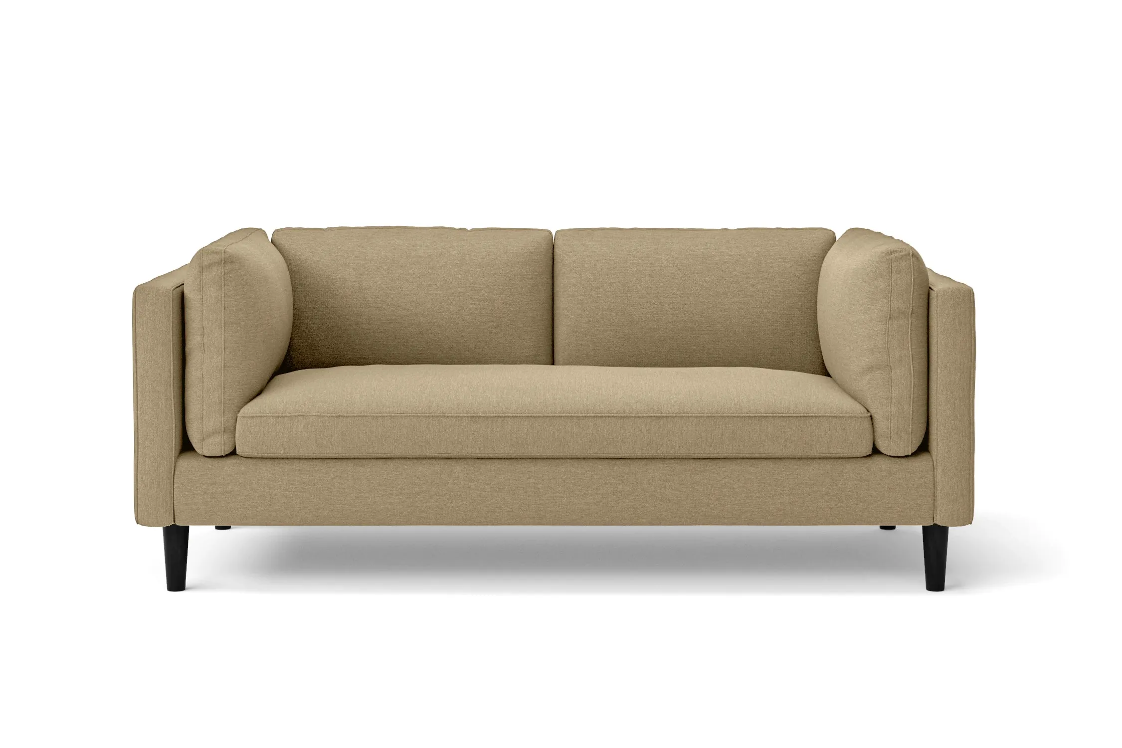 Matera 2 Seater Sofa Beige Linen Fabric