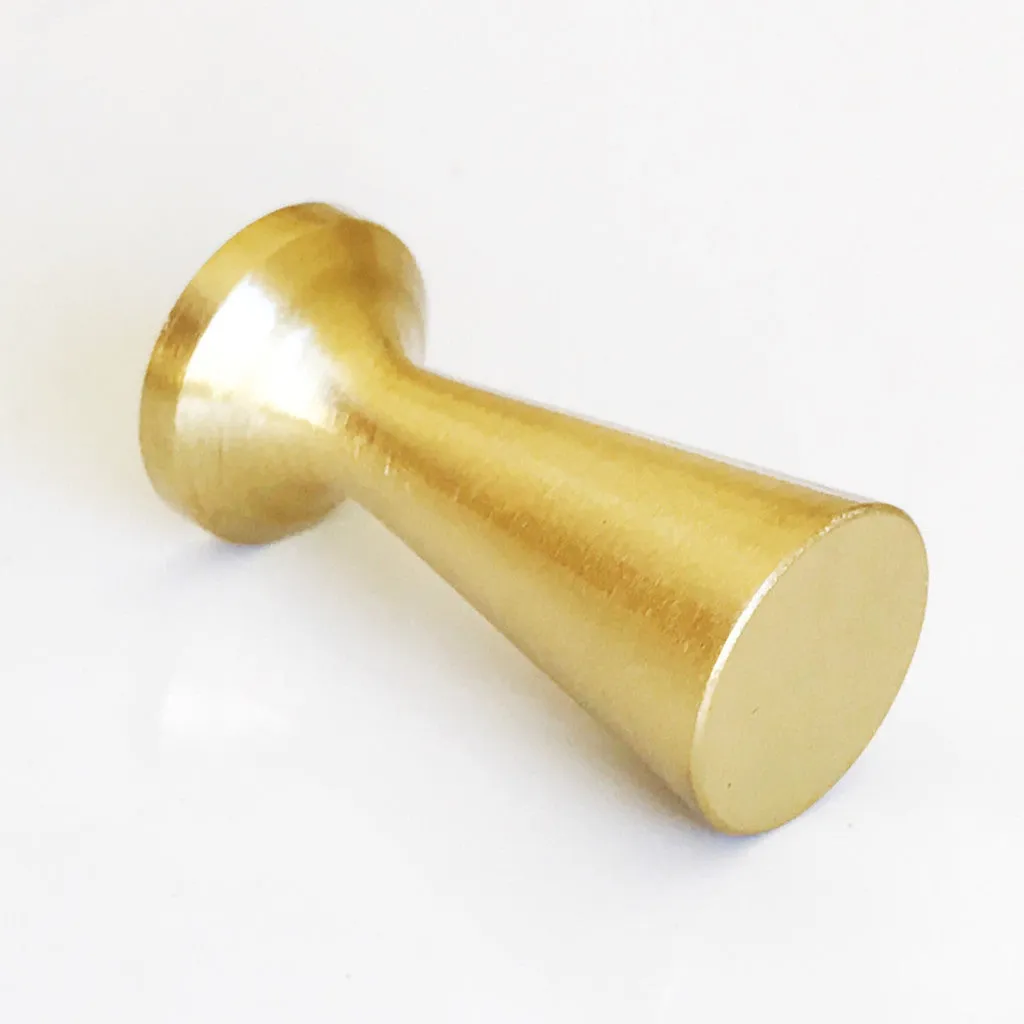 McCobb Style Satin Brass Mid-Century Modern Cabinet Knob