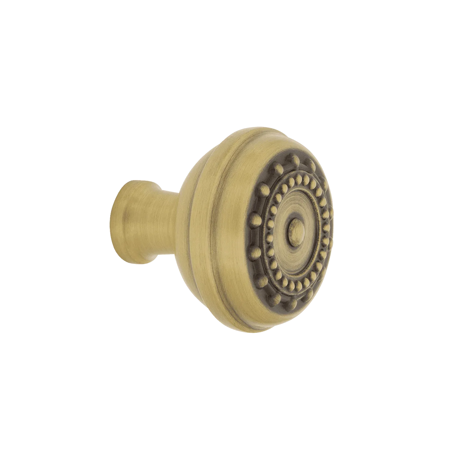 Meadows Brass 1 3/8" Cabinet Knob in Antique Brass