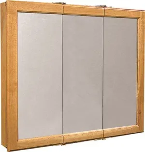 Medicine Cabinet Tri-View 30"X30" Light Oak