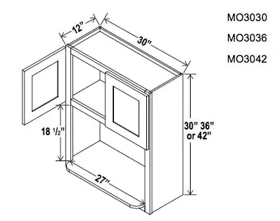 Microwave Wall Cabinet - Ultimate