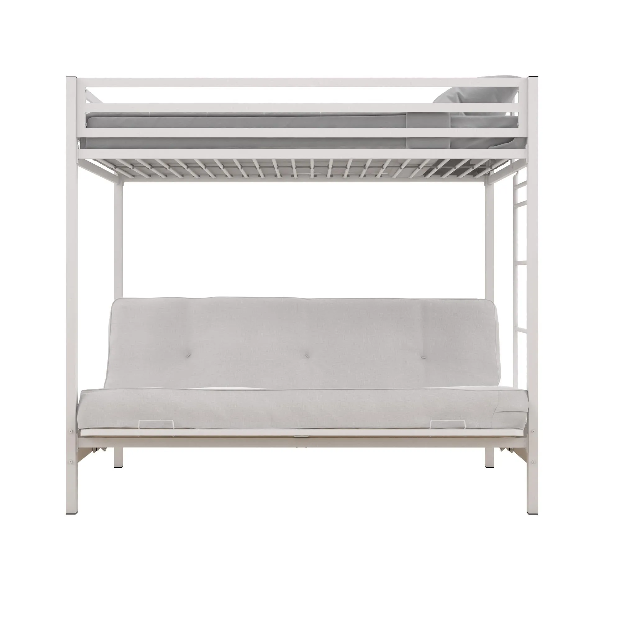 Miles Metal Loft Bed with Futon