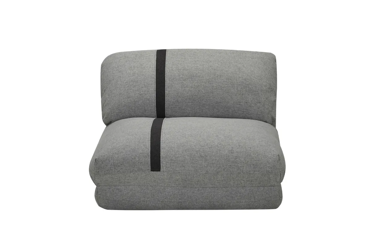 Milne Fabric Sofa Bed Light Grey