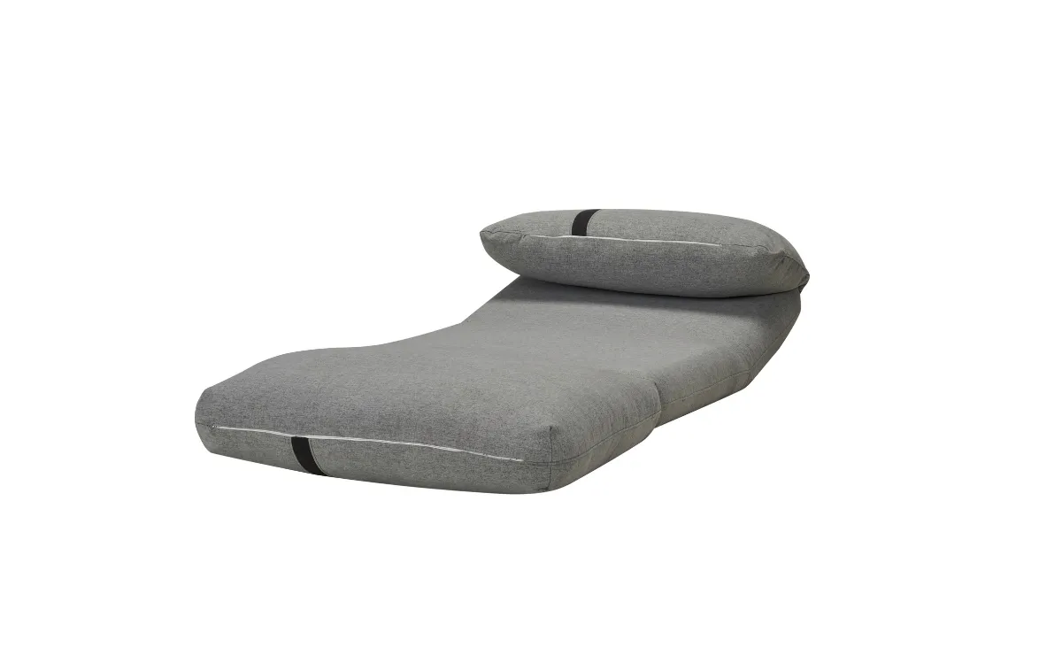 Milne Fabric Sofa Bed Light Grey