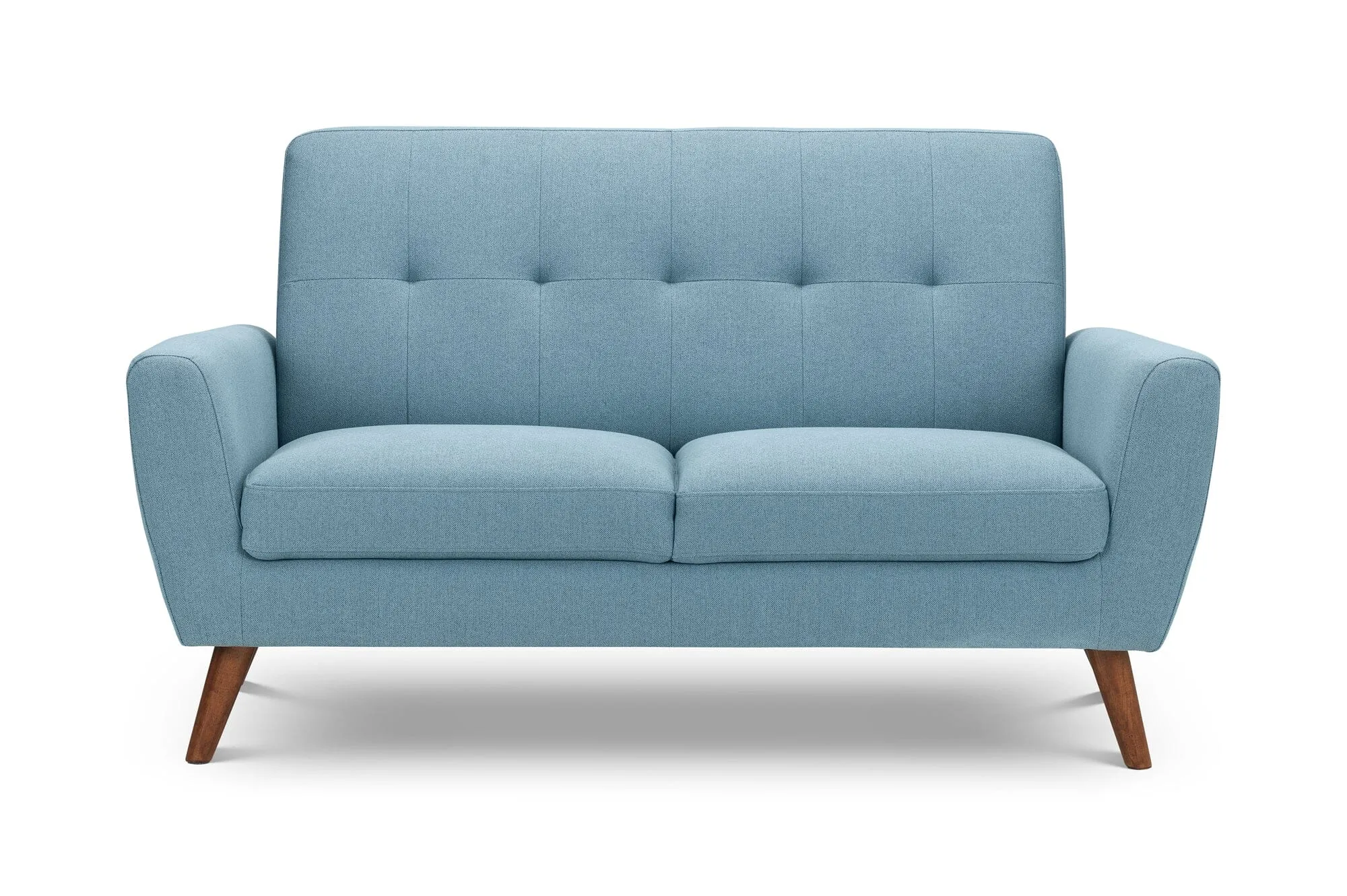 Monza 2 Seater Compact Retro Sofa - Blue