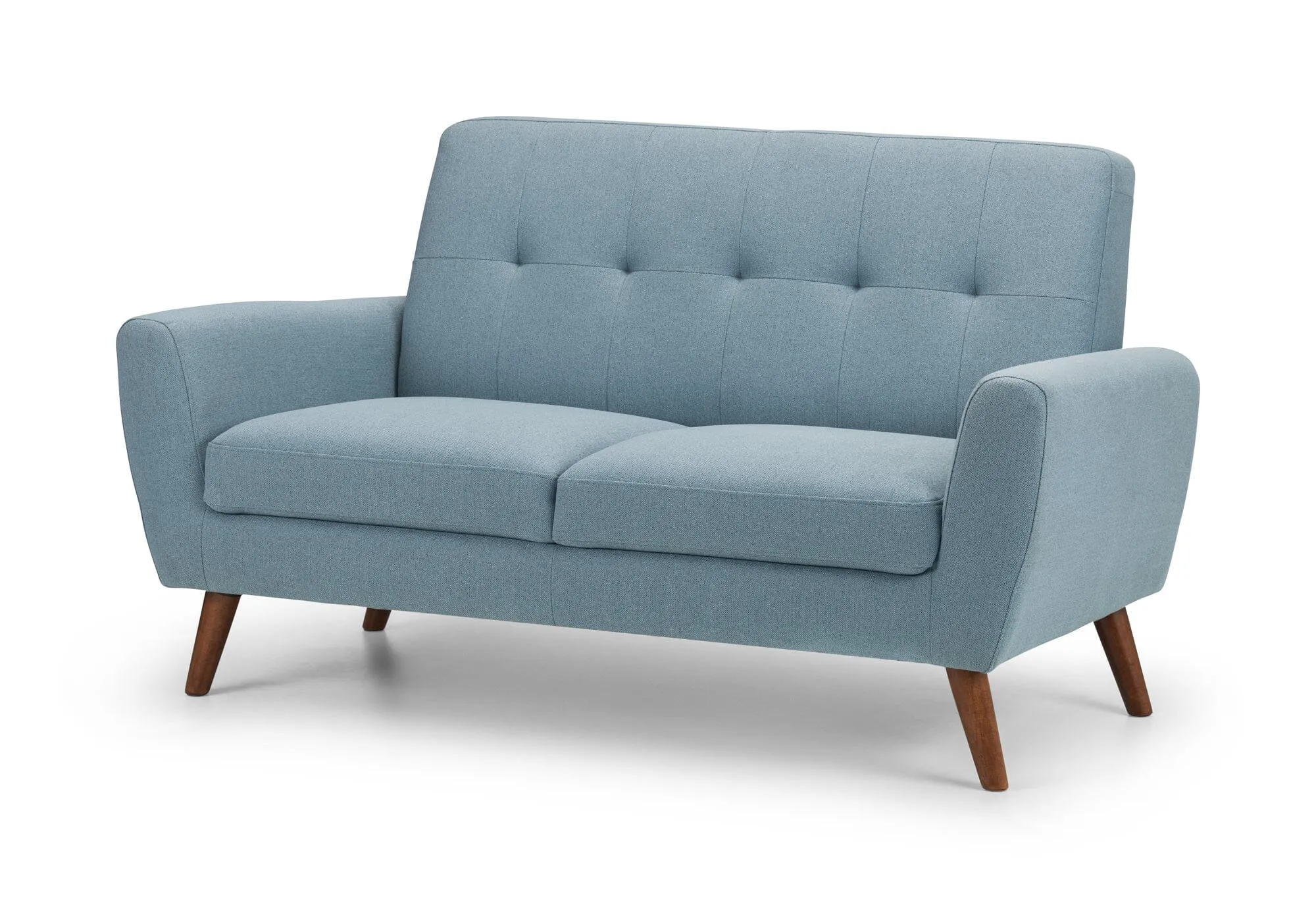 Monza 2 Seater Compact Retro Sofa - Blue