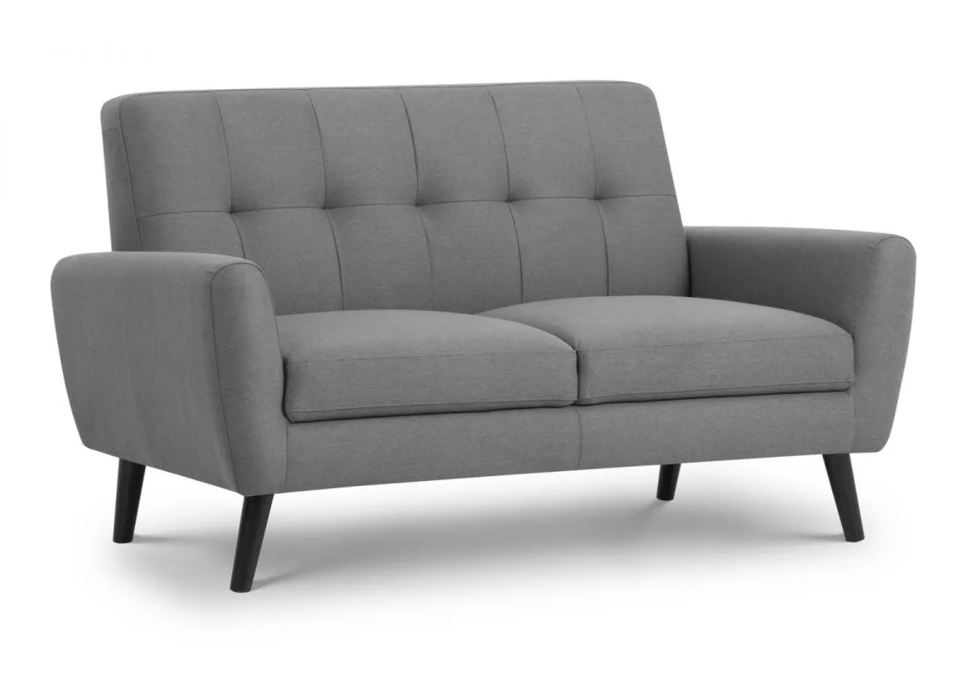 Monza Grey Compact Retro Sofa Range by Julian Bowen