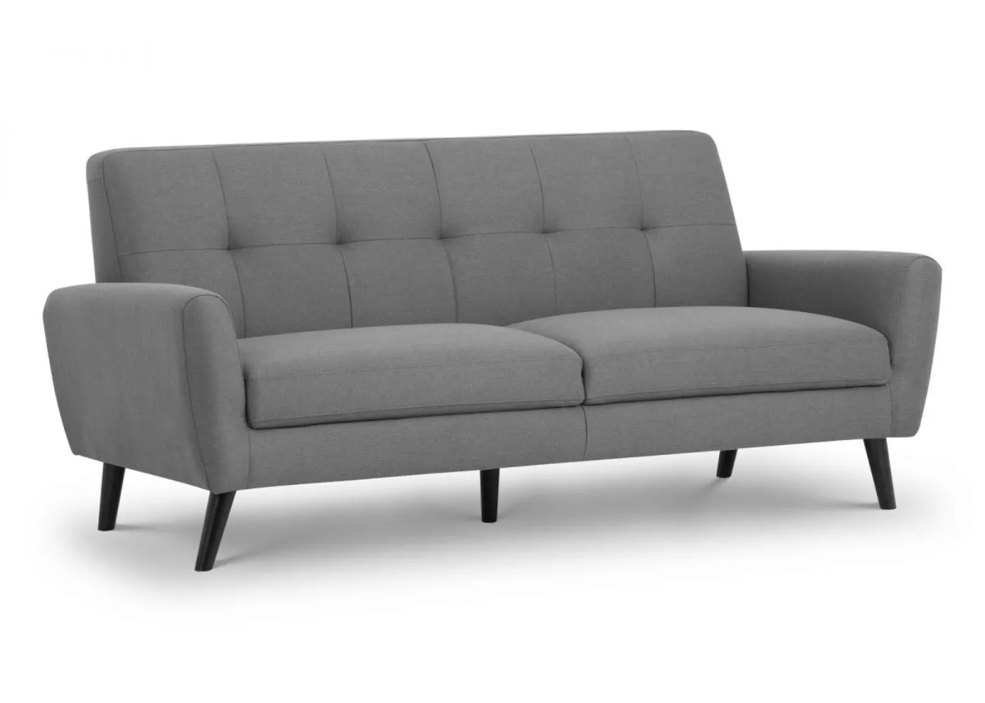 Monza Grey Compact Retro Sofa Range by Julian Bowen