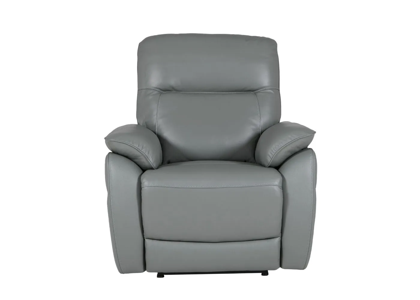 Nerano Full Leather Electric Reclining Sofa Range in Steel by Vida Living