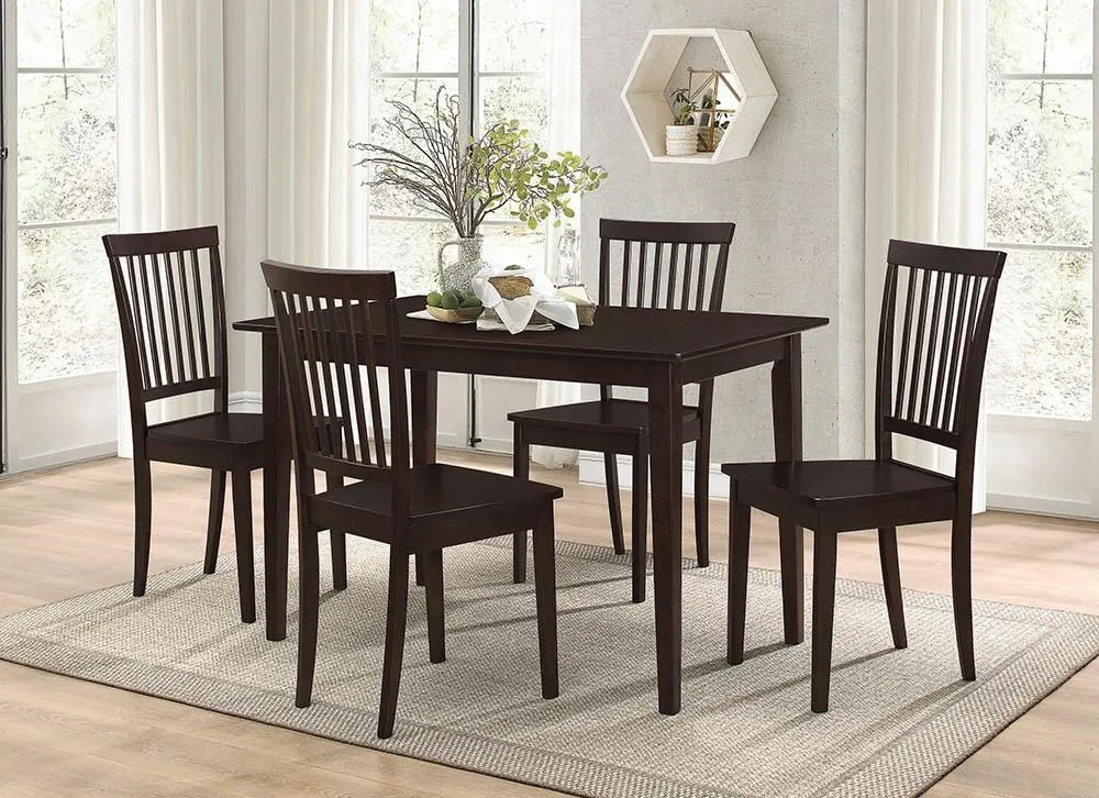 Oakdale Casual Cappuccino Five Piece Dinette Set