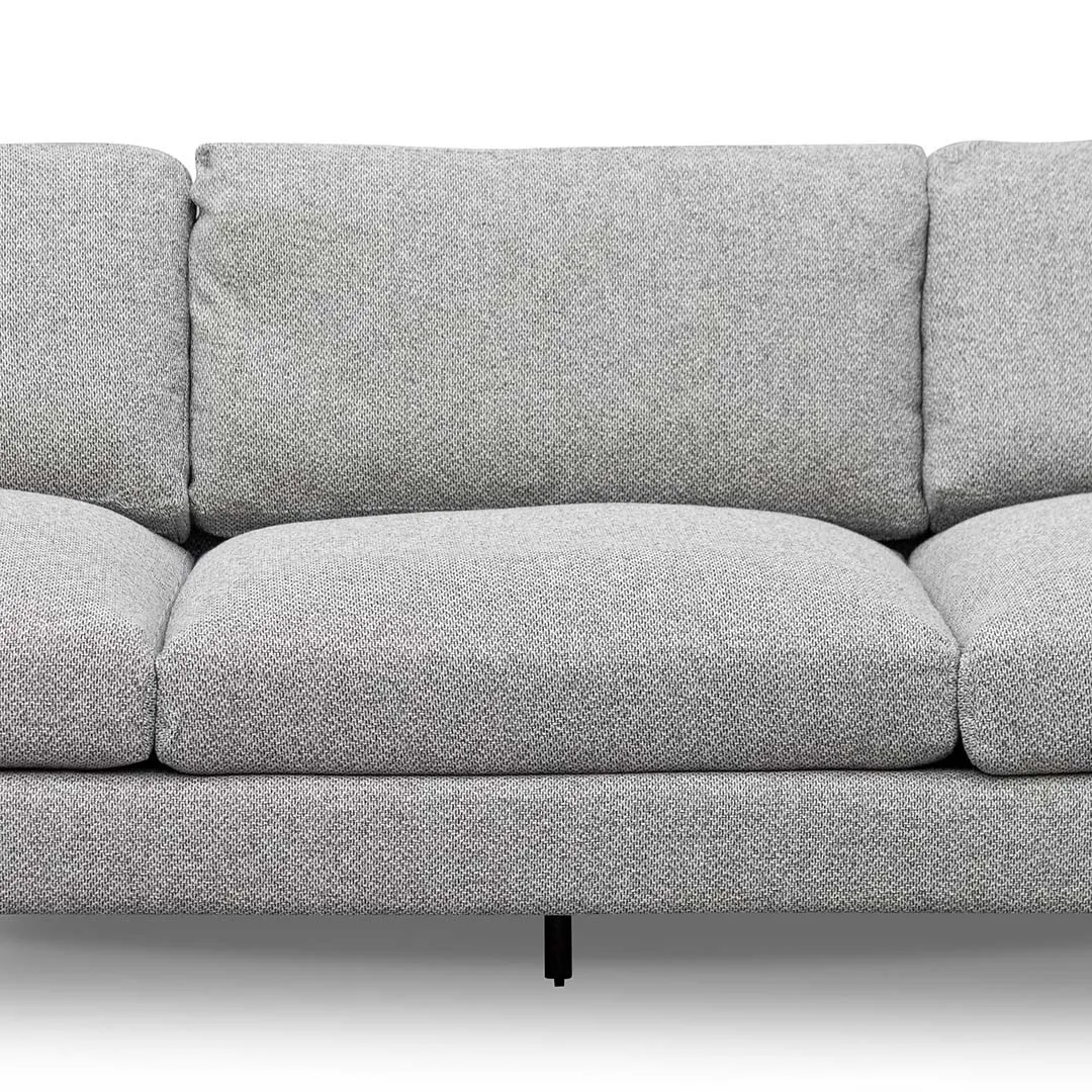 Osvaldo 4 Seater Fabric Sofa - Sterling Charcoal