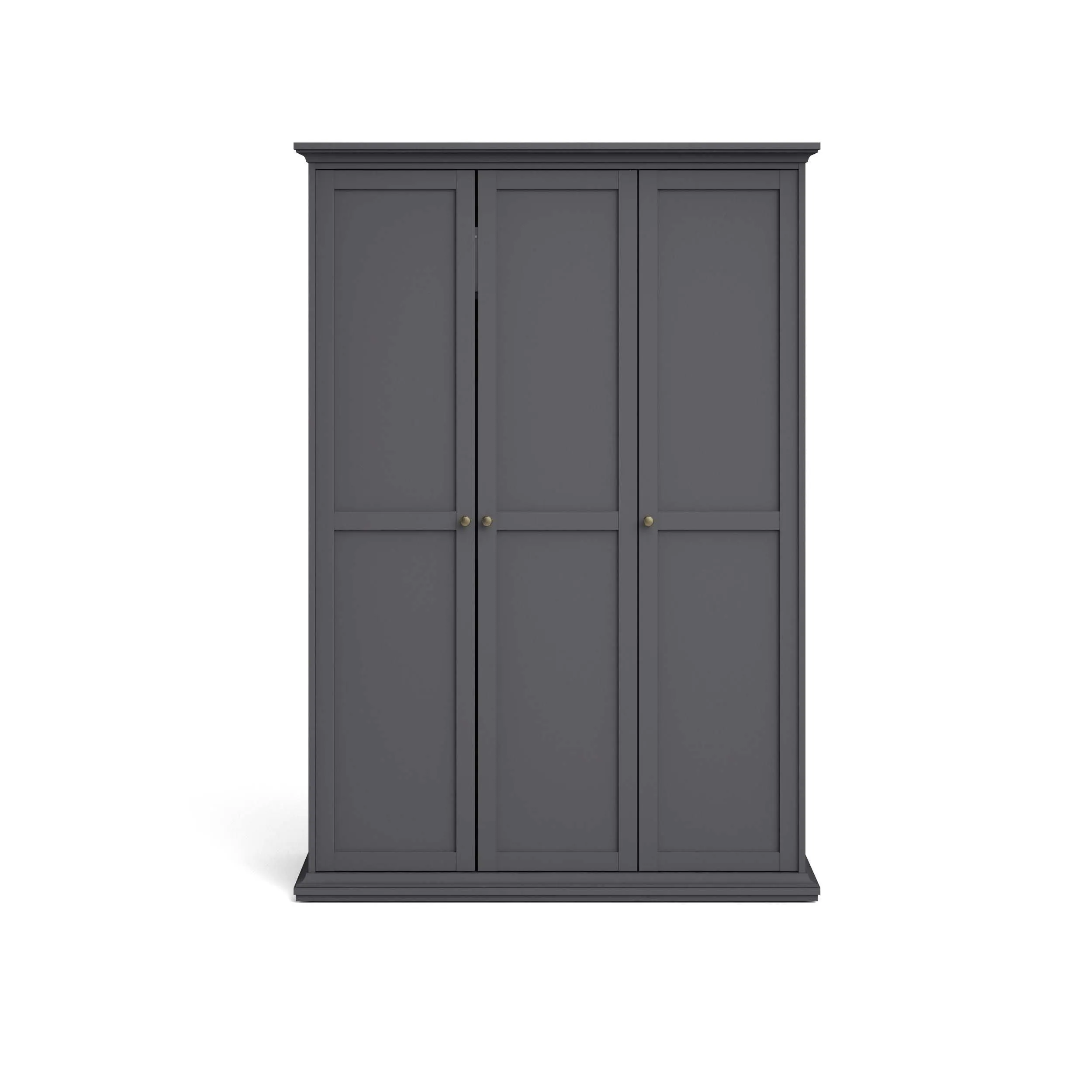 Paris Wardrobe with 3 Doors - Grey