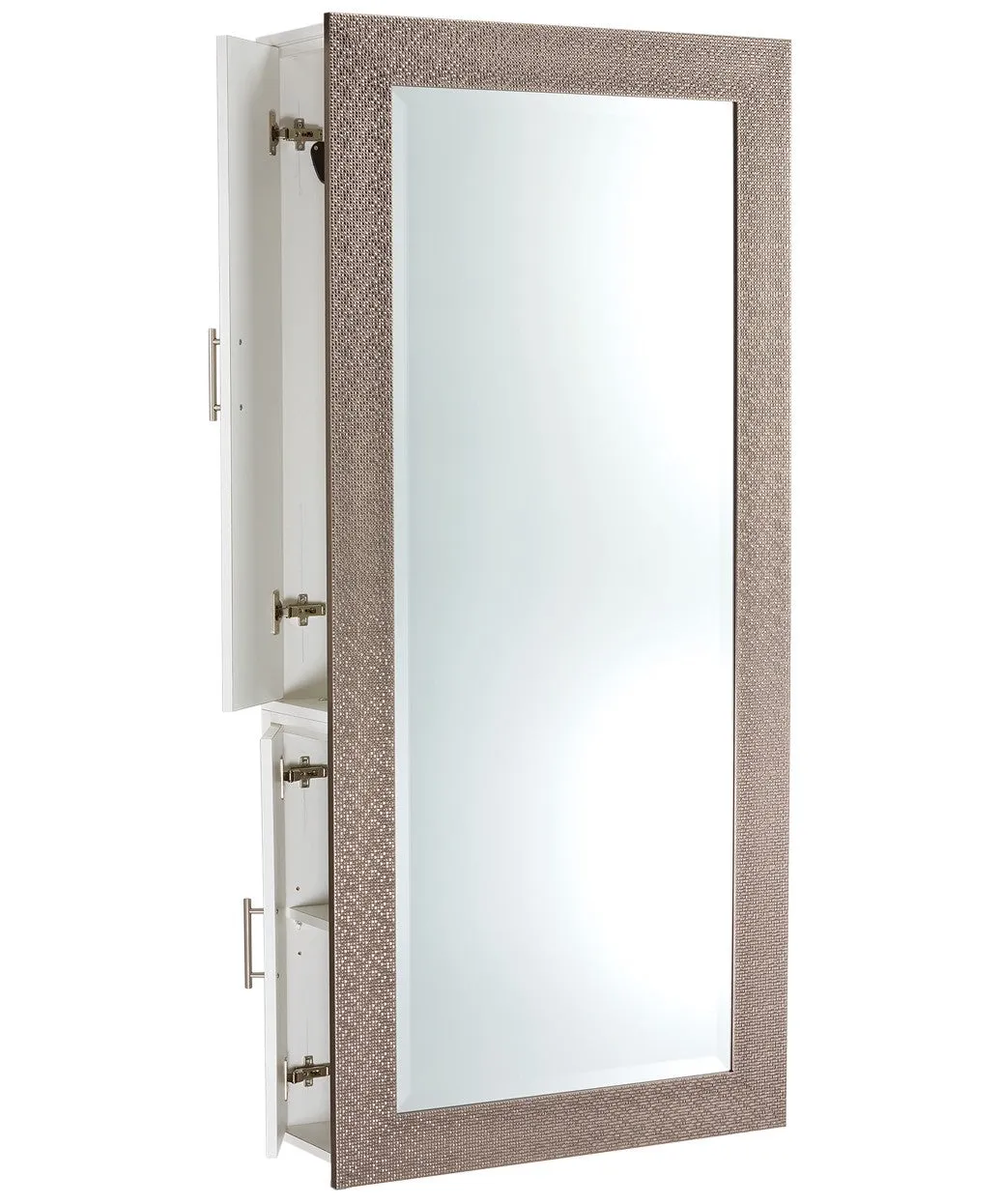 Pibbs Diamond Salon Mirror & Storage Server