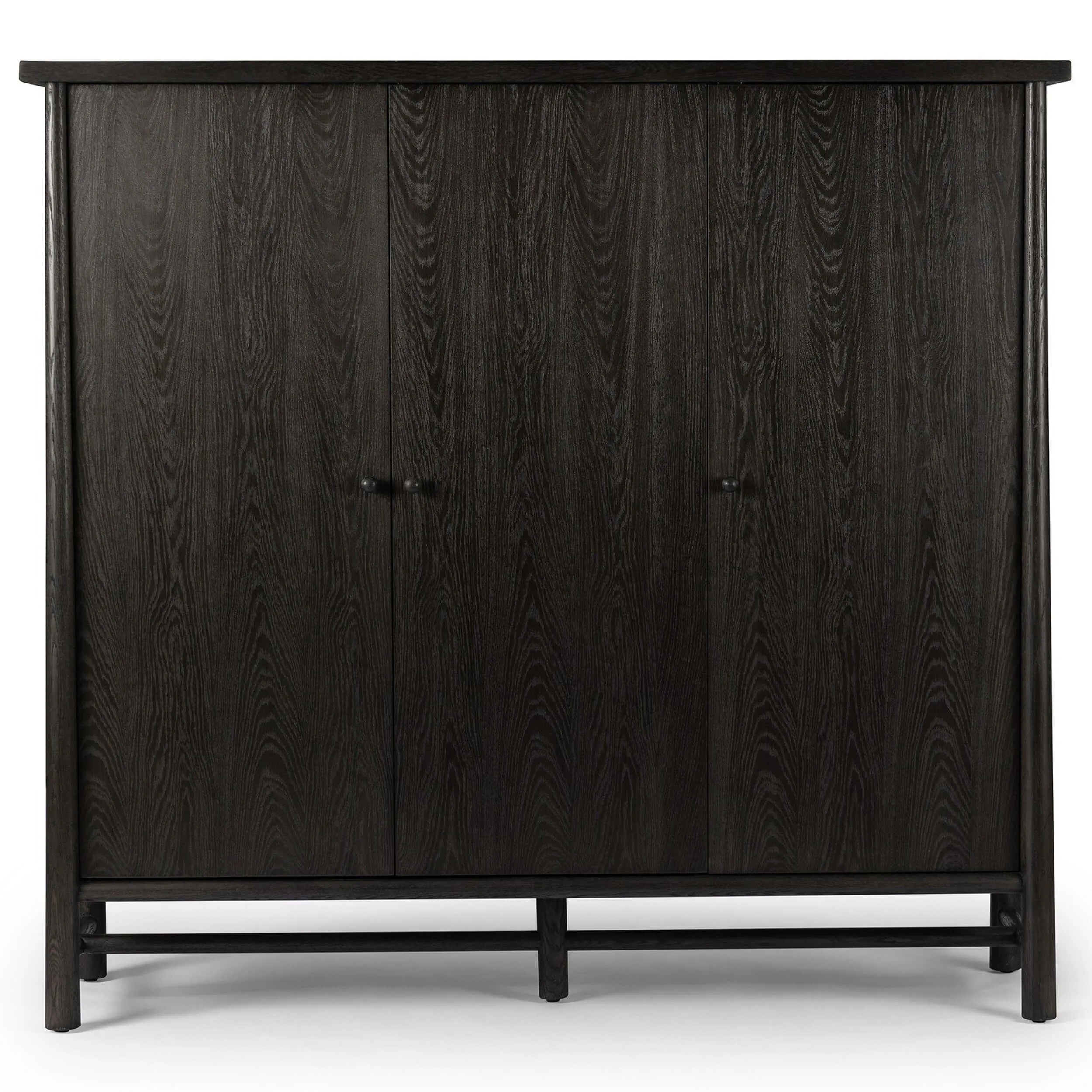 Renaud 3 Door Cabinet, Charcoal