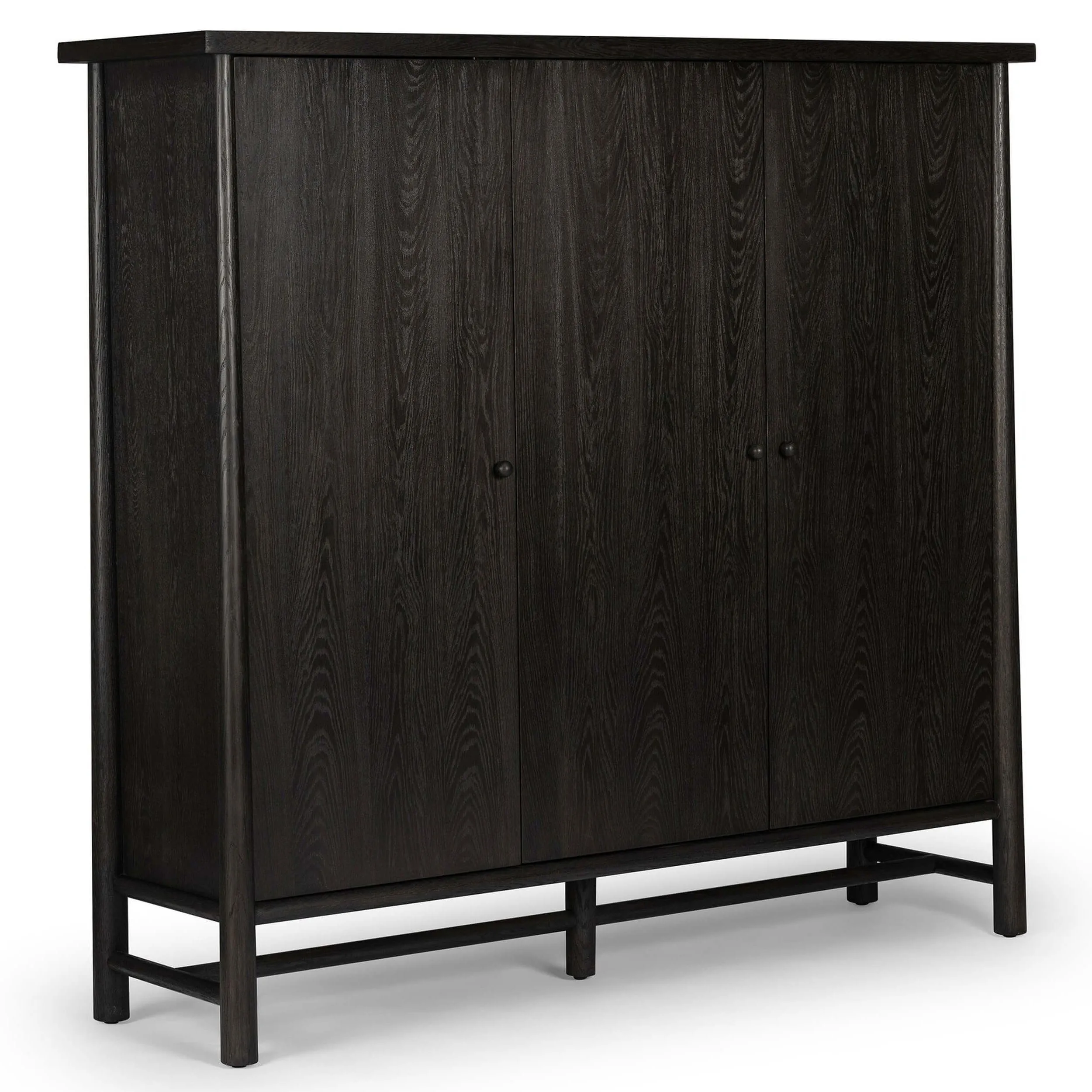 Renaud 3 Door Cabinet, Charcoal