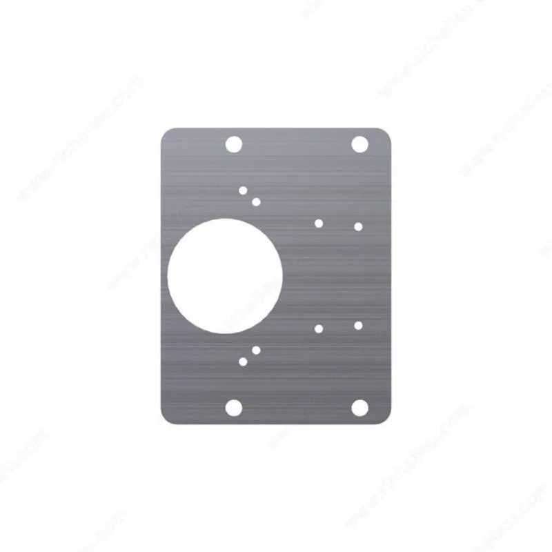 Richelieu 4.88 in. W X 5.98 in. L Gray Steel Hinge Plate 1 pk