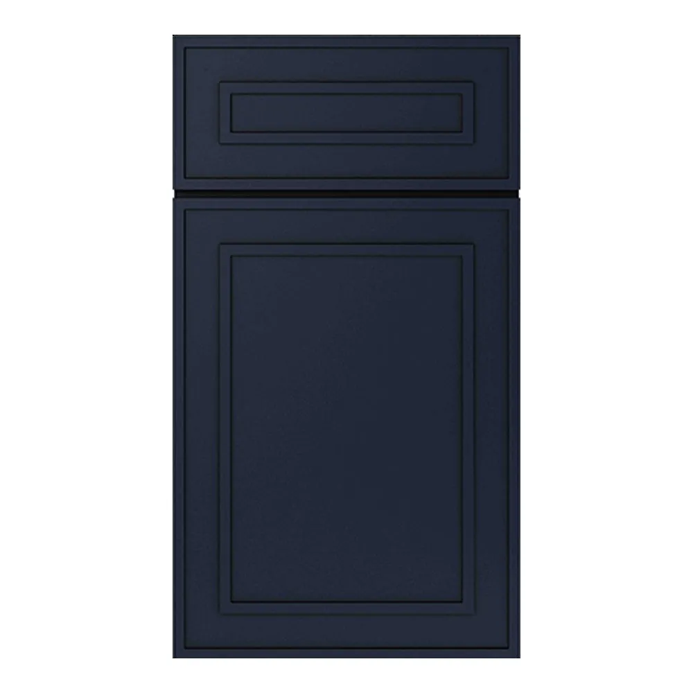 RTA - Elegant Shaker Navy - 18"W x 36"H -Wall Decoration Glass Door