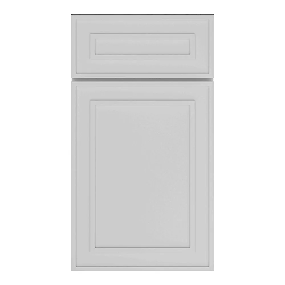 RTA - Elegant Shaker White - 18"W x 42"H -Wall Glass Door - Right