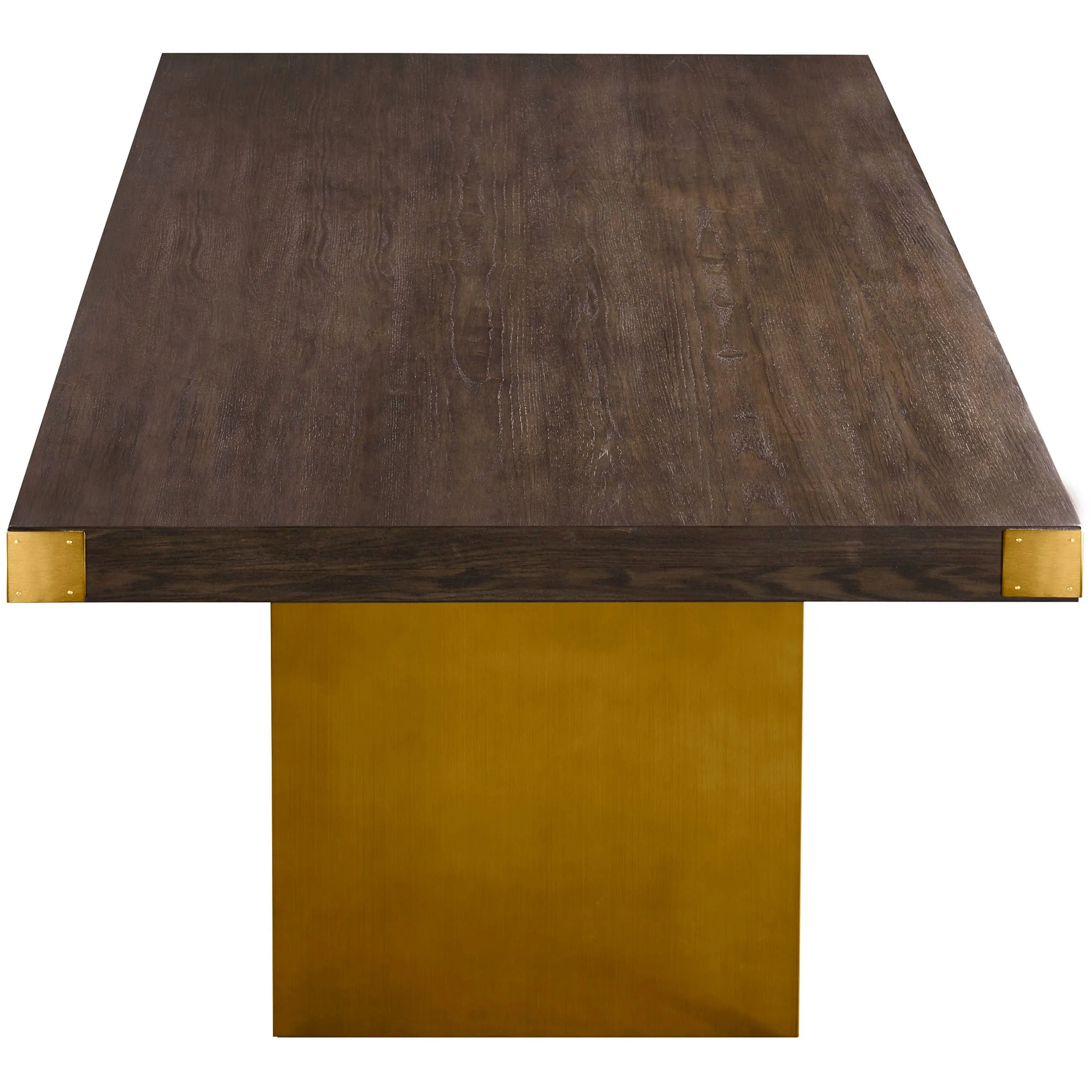 Selena Rectangular Dining Table, Chocolate Brown