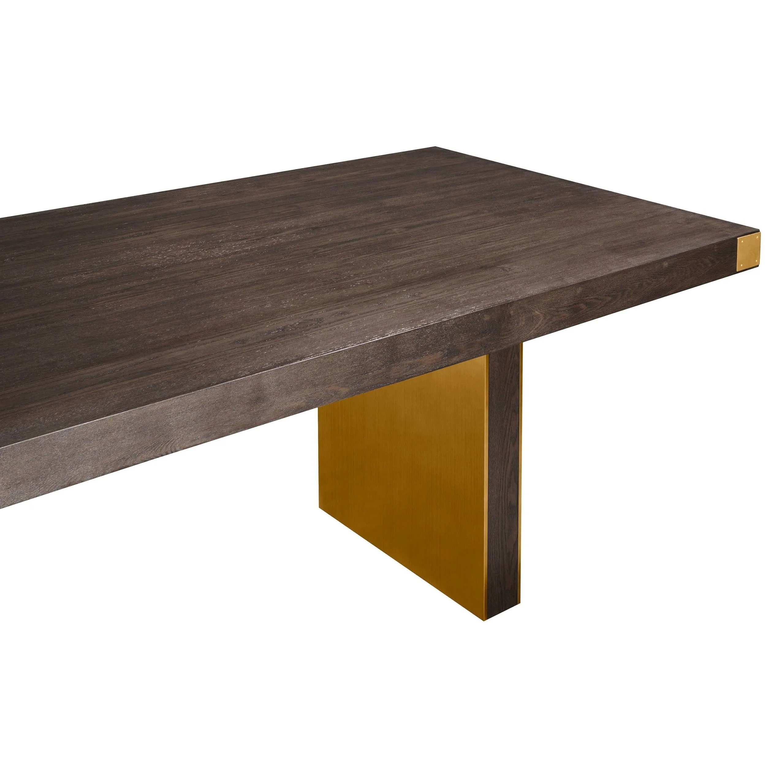 Selena Rectangular Dining Table, Chocolate Brown