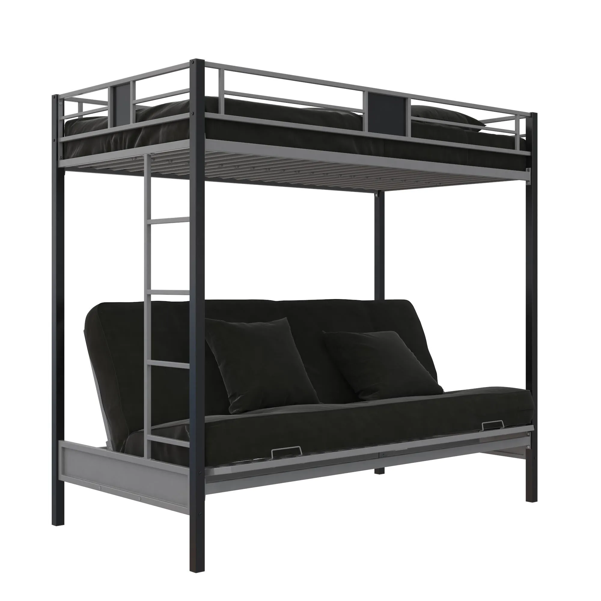 Silver Screen Loft Bed with Futon