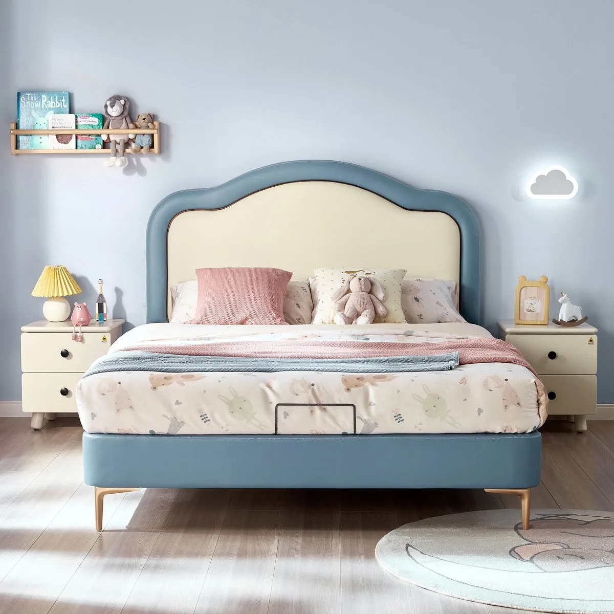 Soft-Padded Cloud Bed with Mattress