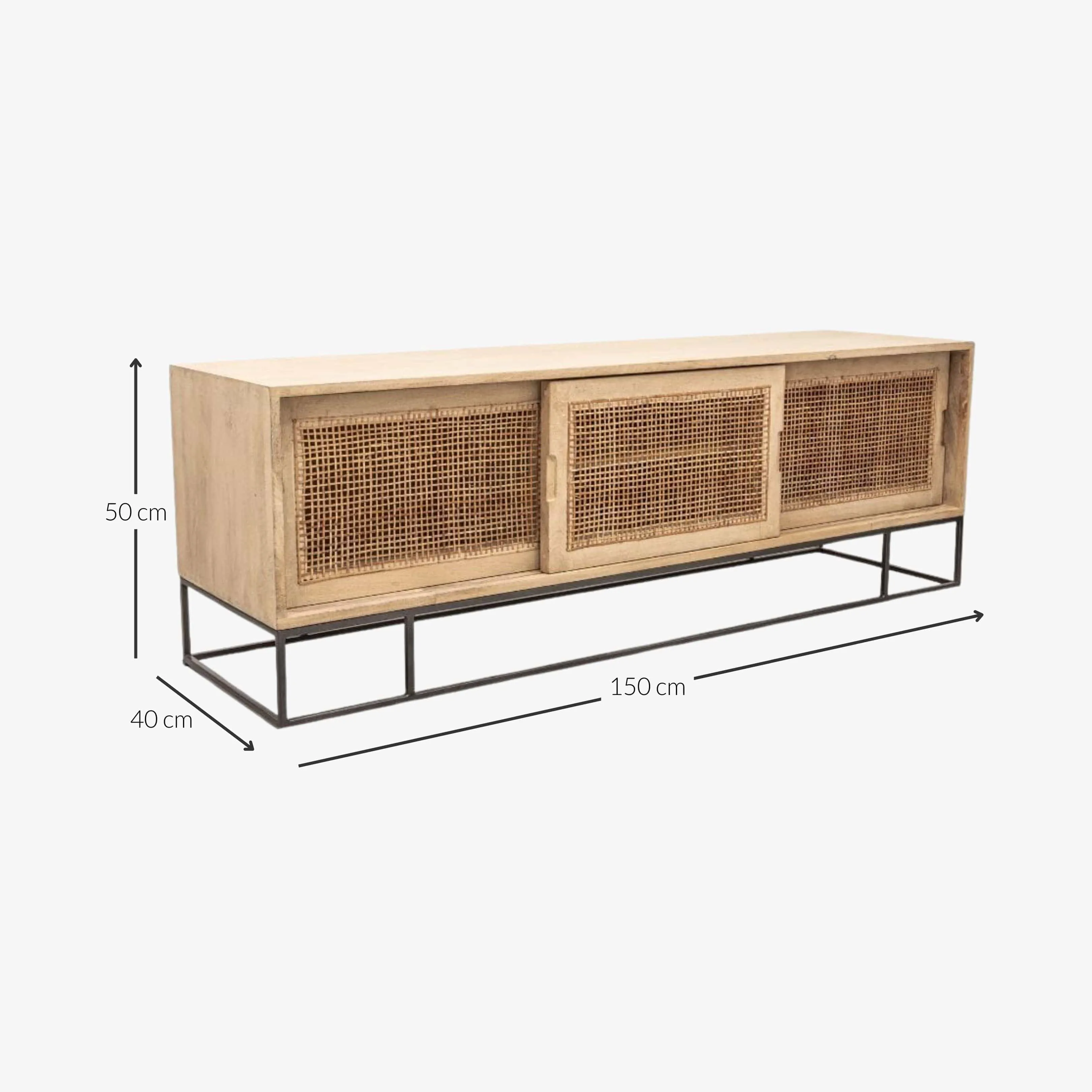 Soho TV Cabinet | Black/Natural