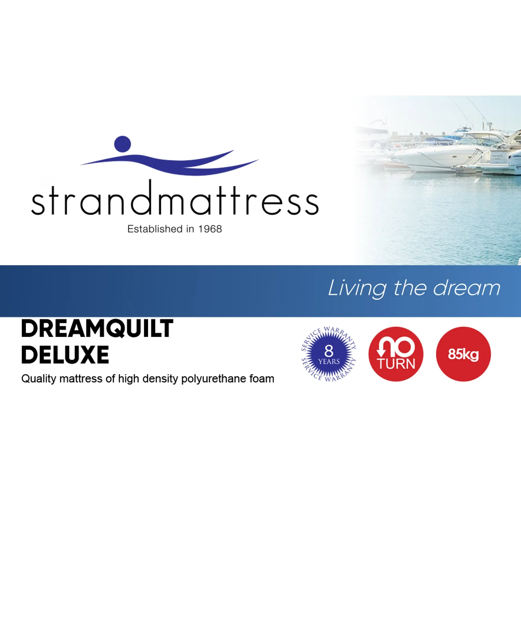 Strandmattress Dreamquilt Single Bed