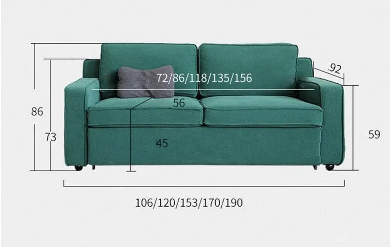 Tasha Foldable Sofa Bed with Mattress