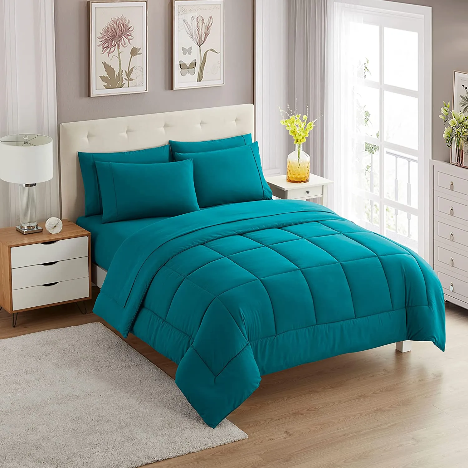 Teal Study Bed Set