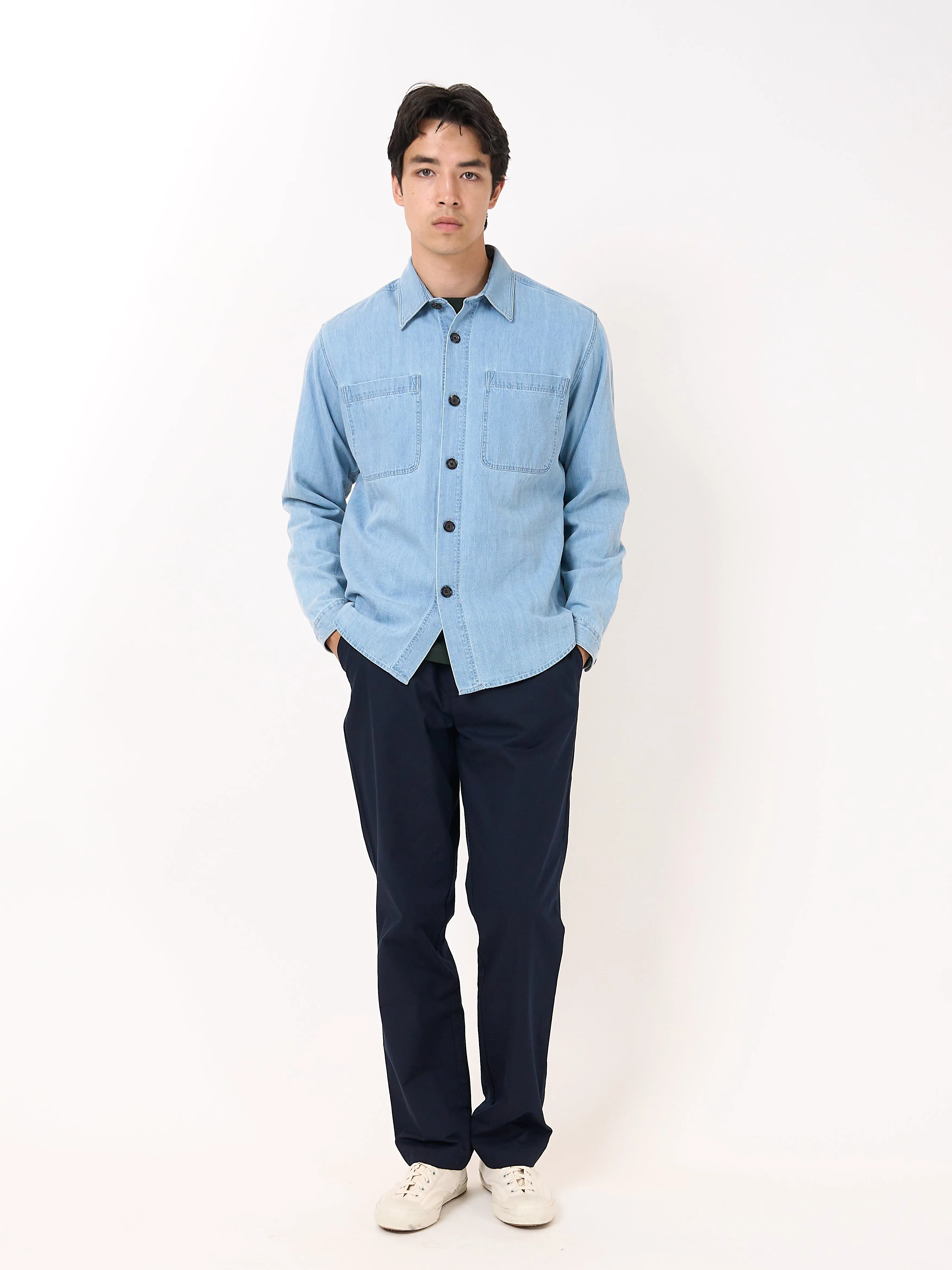 Treviscoe Shirt Mullins Denim Indigo Light