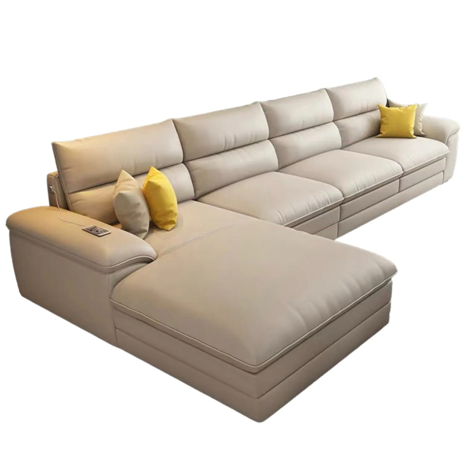 Winsley Leather Sectional Sofa