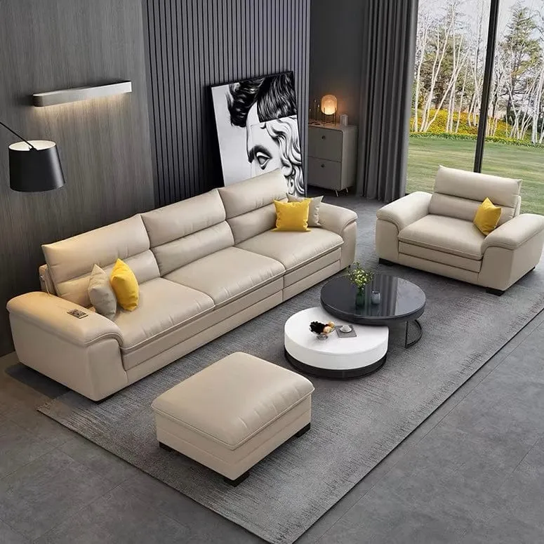 Winsley Leather Sectional Sofa