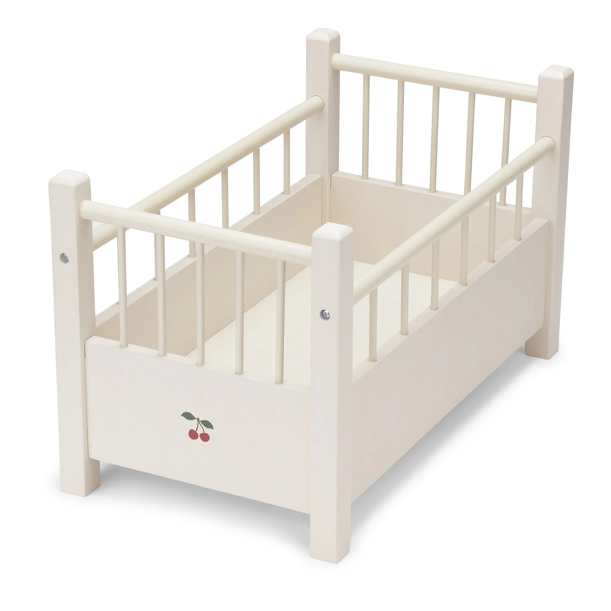 Wooden Doll Bed - Off White