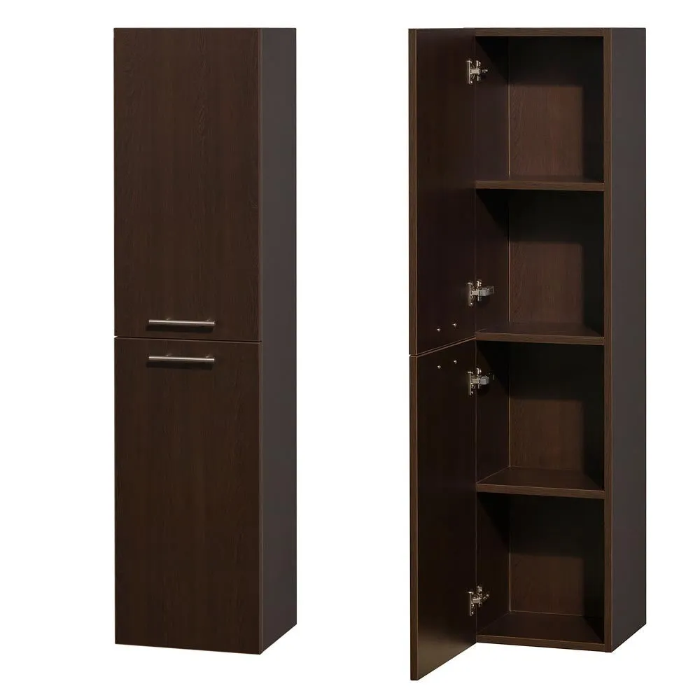 Wyndham Collection Amare Wall Cabinet - Espresso