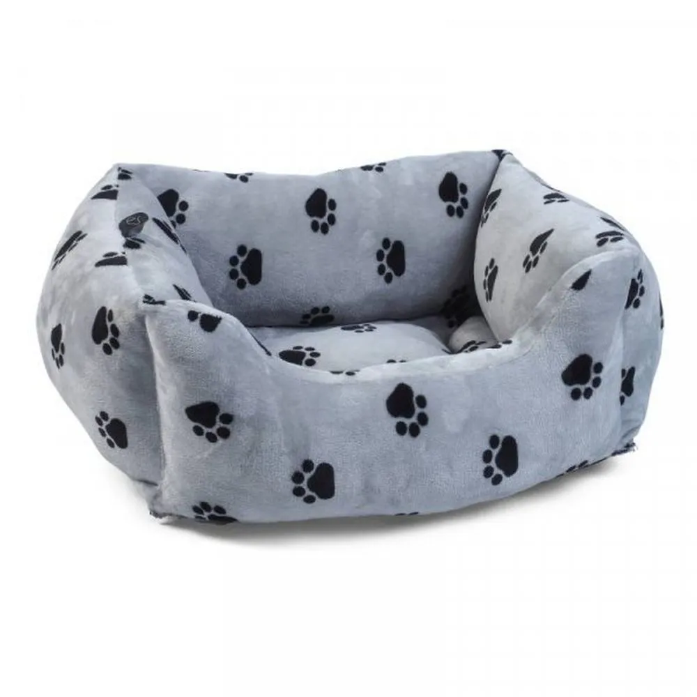 Zoon Grey Snugpaws Square Bed - Large