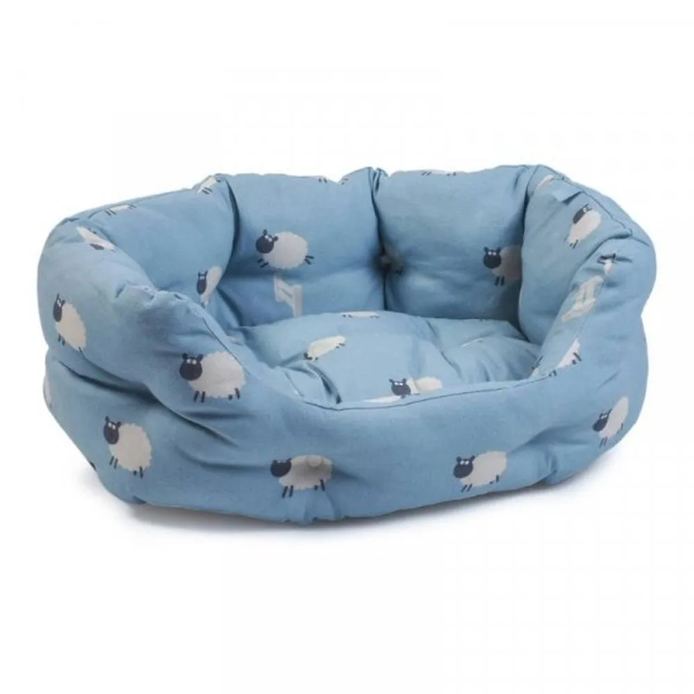 Zoon Oval Counting Sheep Pet Bed - X-large